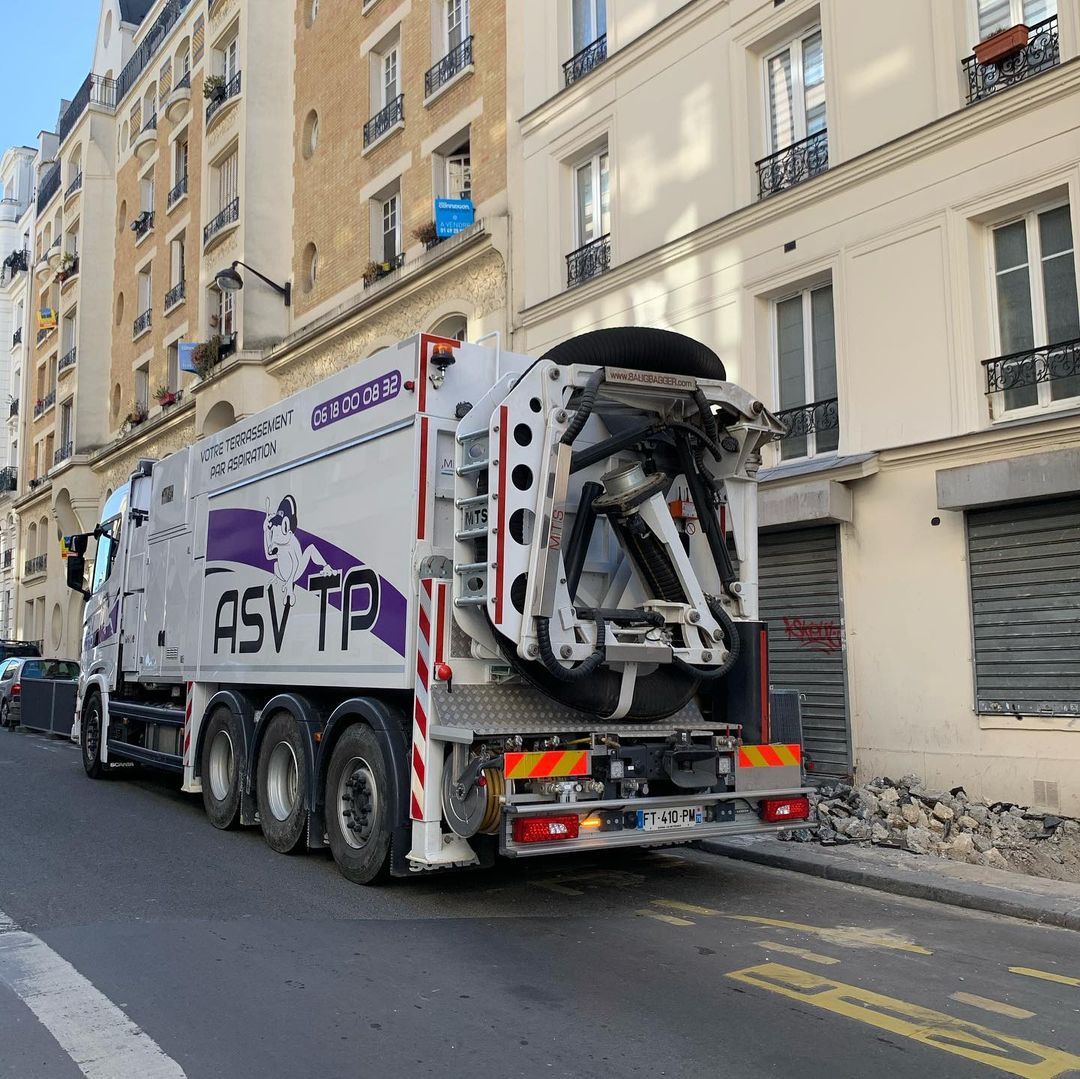 Aspiration déblais ville