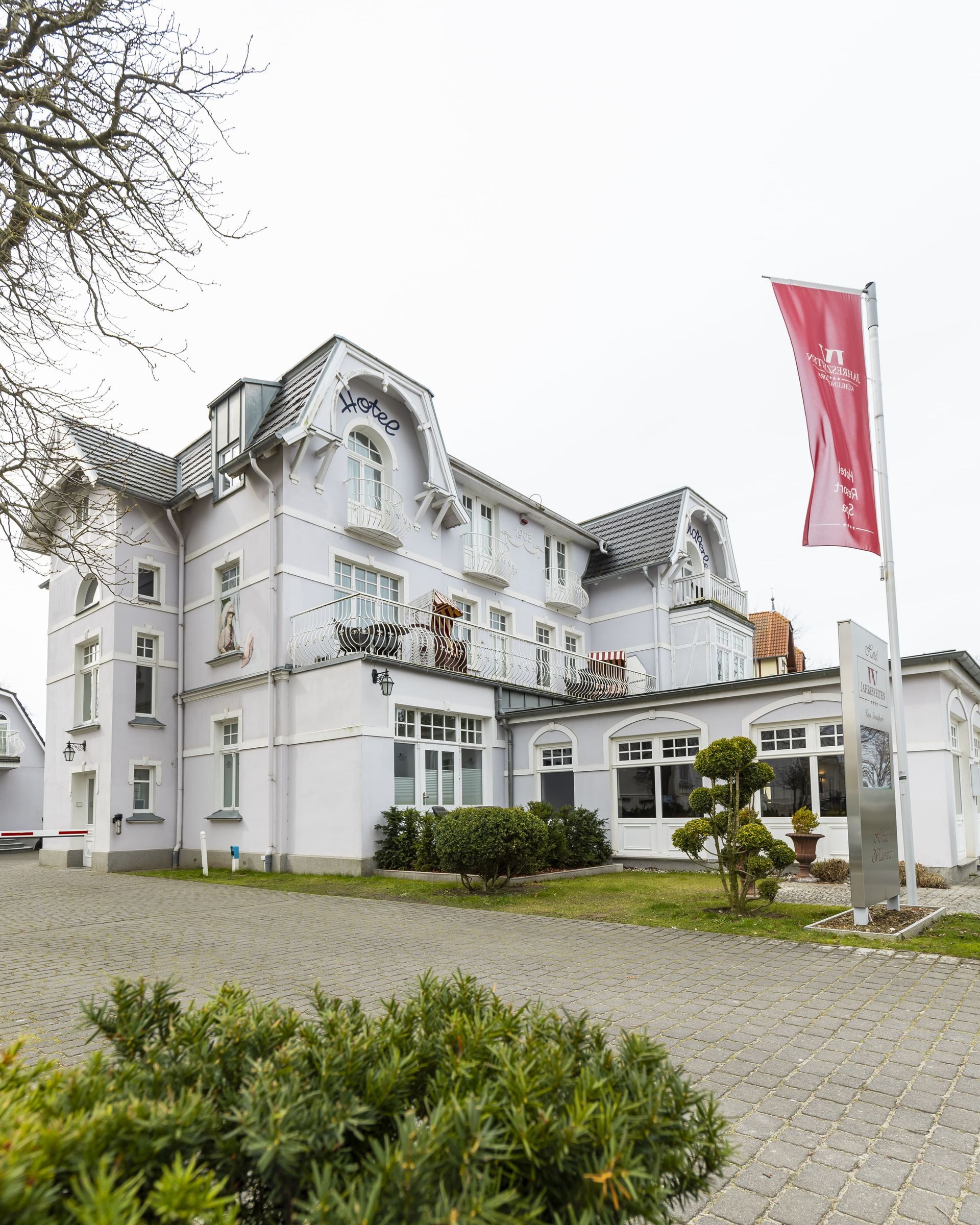 Villa Strandperle Außenansicht seitlich.