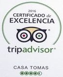 El logotipo de Tripadvisor es un certificado de excelencia.