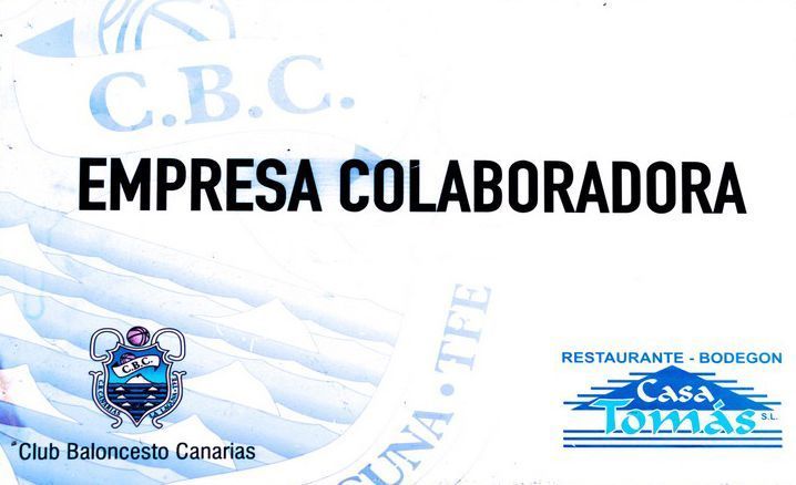 Un cartel que dice empresa colaboradora.