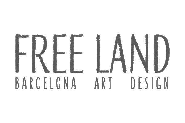Free Land Barcelona Art Design Logo