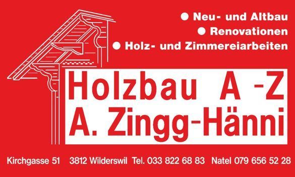 Wohngebäude mit Holz, Holzbau A-Z, A. Zingg-Hänni