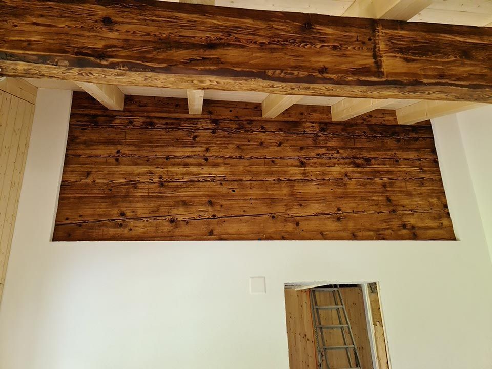 Holz im Innenbereich, Arbeit von Holzbau A-Z, A. Zingg-Hänni