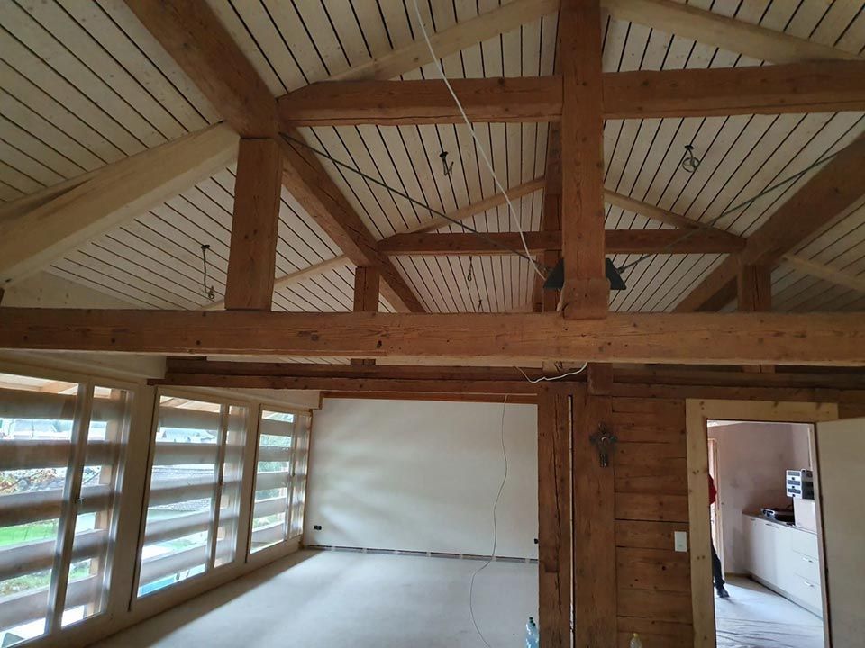 Holzkonstruktion, Arbeit von Holzbau A-Z, A. Zingg-Hänni