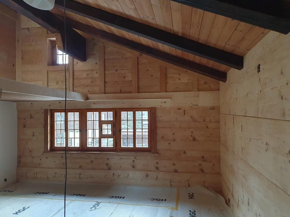 Holzkonstruktion im innenbereich, Arbeit von Holzbau A-Z, A. Zingg-Hänni