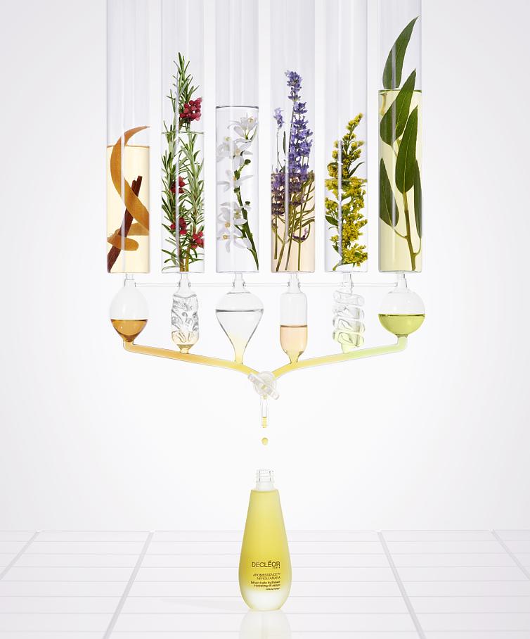 Flacons avec plantes Decléor