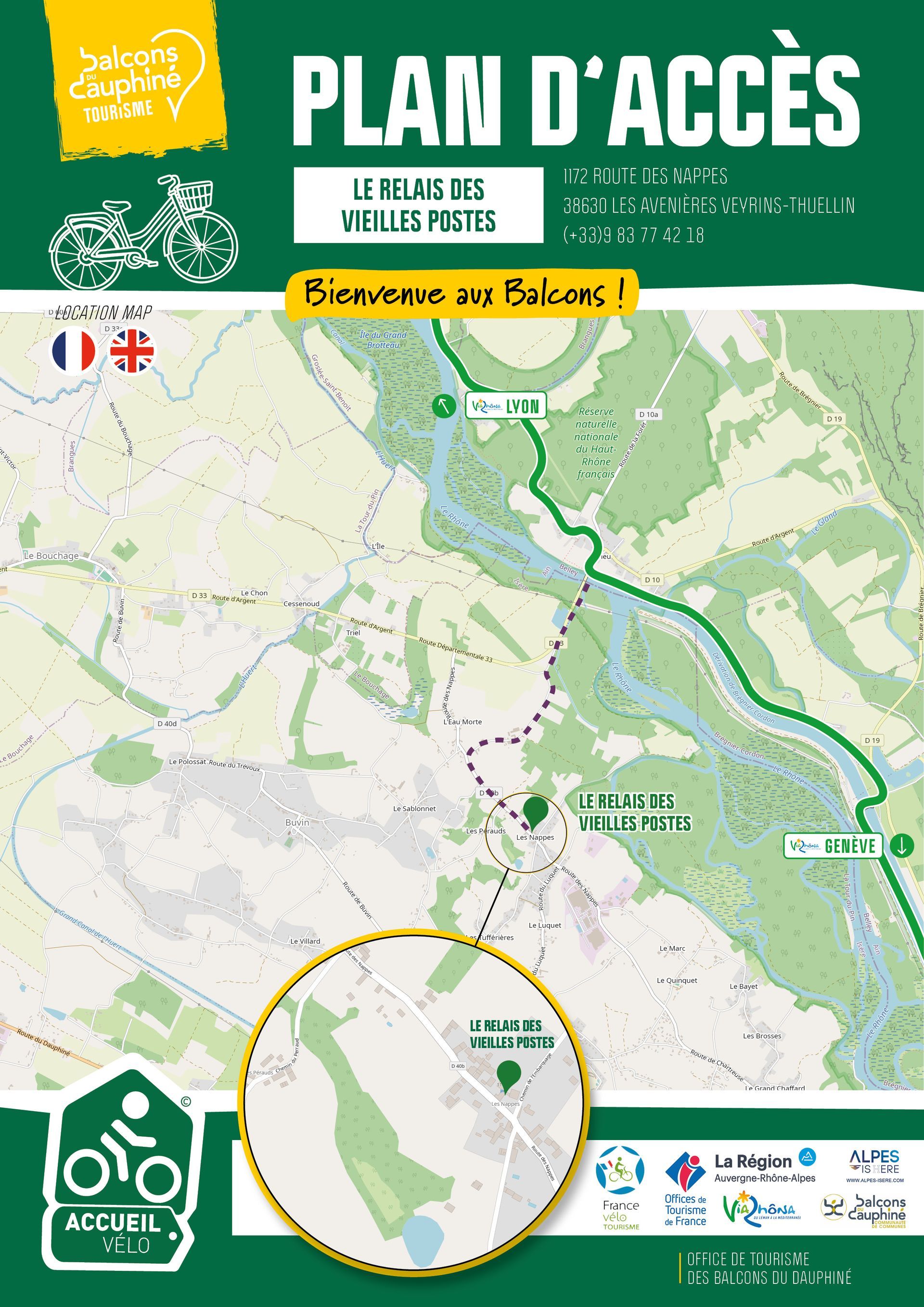 Itinéraire avec une carte