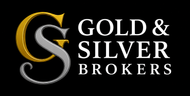 Logotipo de corredores de oro y plata sobre fondo negro