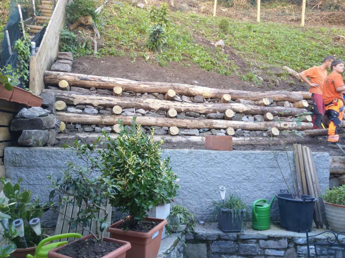 realizzazione barriera di sicurezza in legno