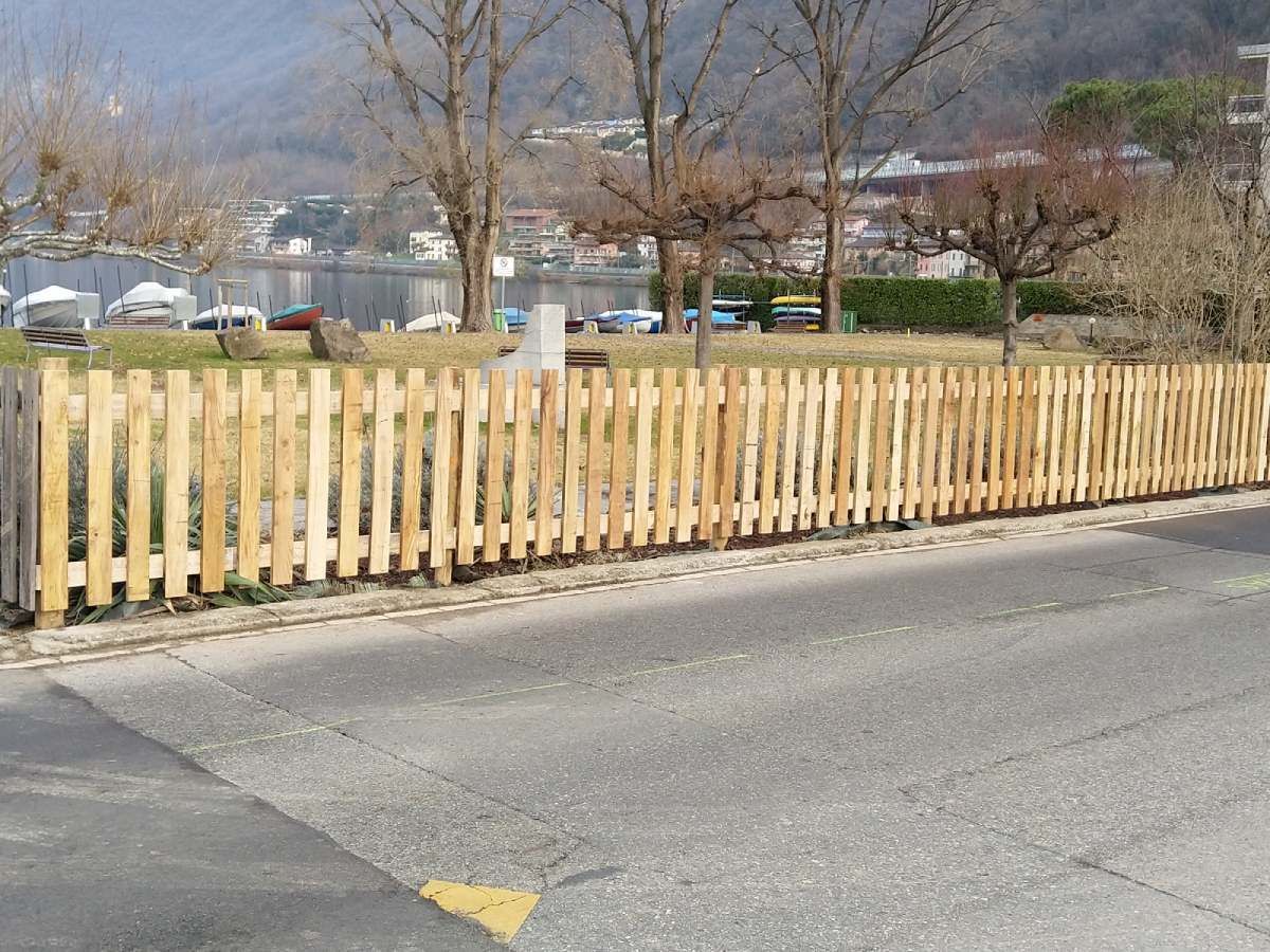 recinzione in legno