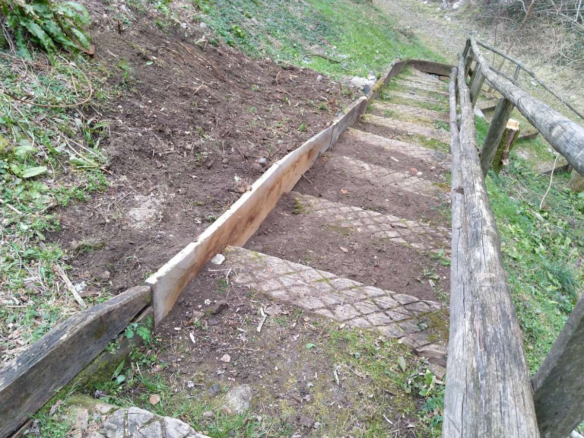 camminamento in legno