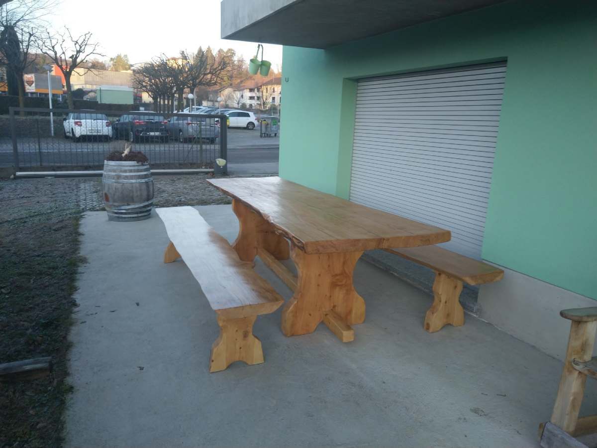 panca artigianale in legno