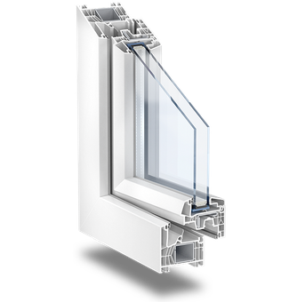 Fenêtre en vue de coupe