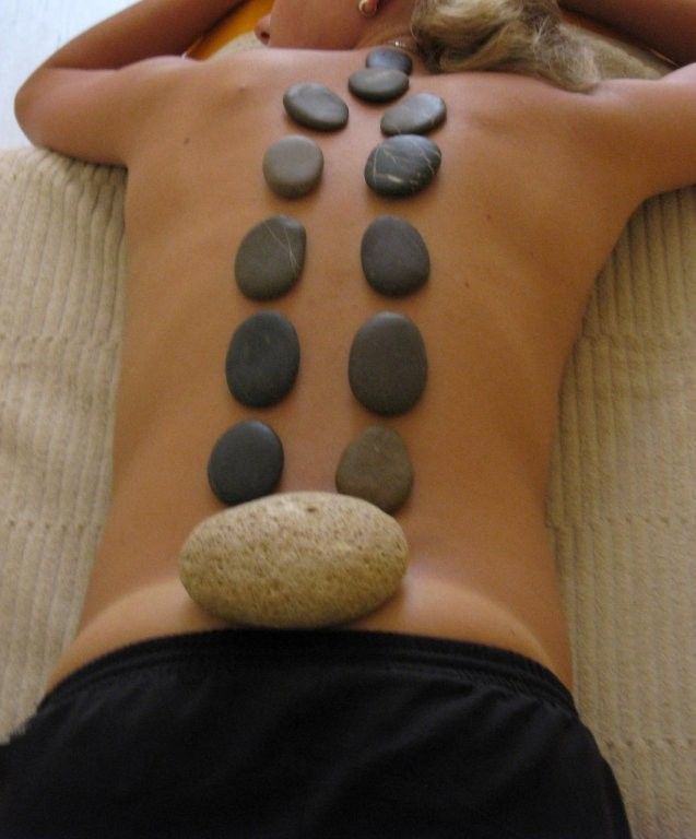 Massage einer Wade