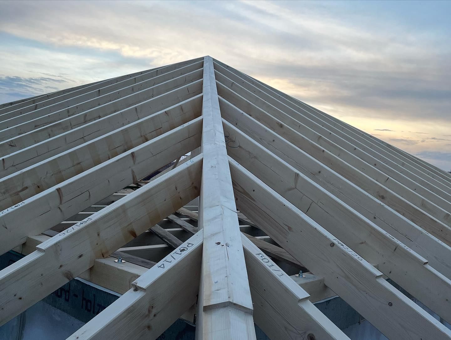 Zimmerer bei der Arbeit