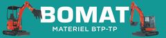 Logo Bomat avec deux mini-pelles