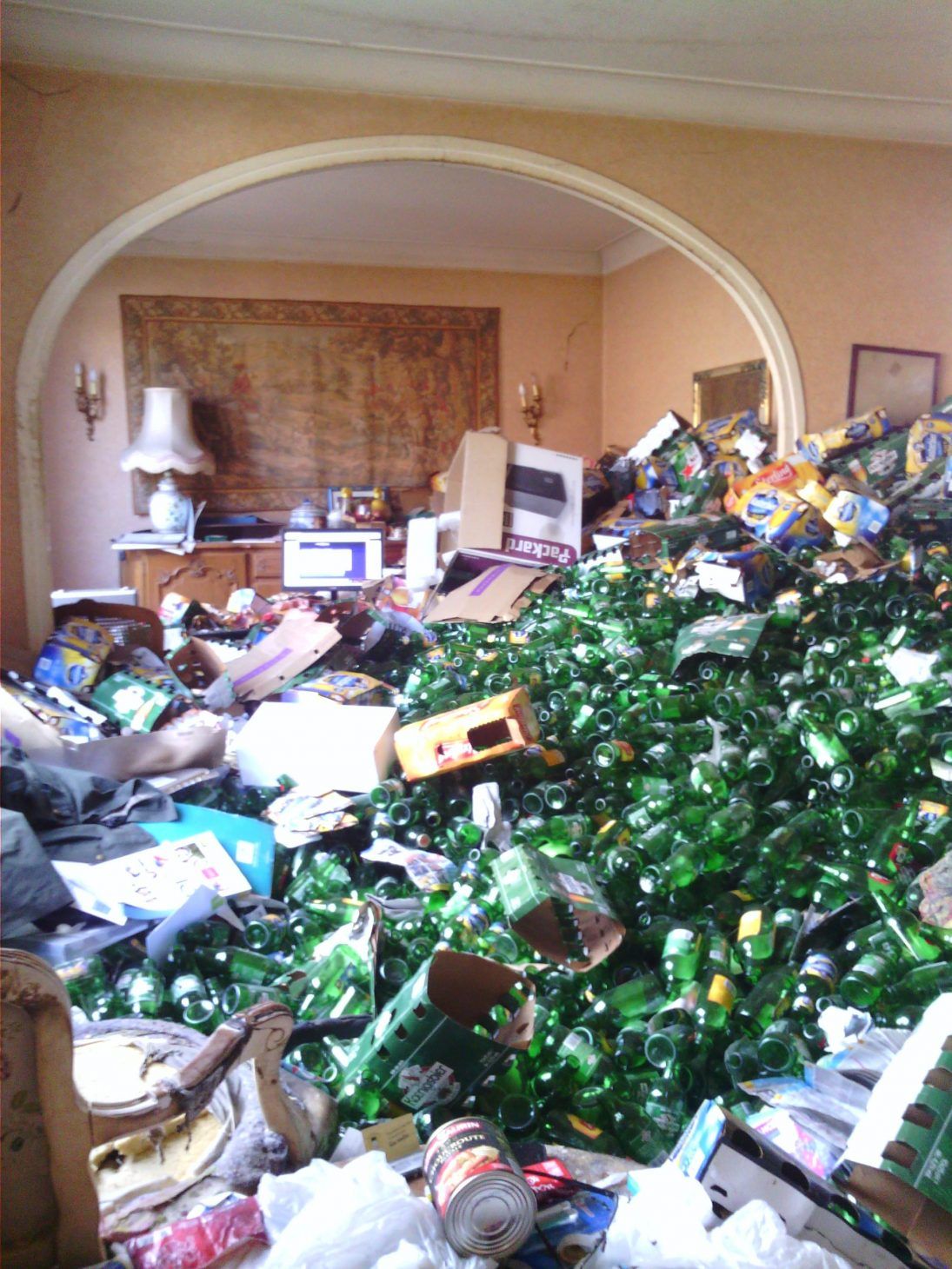 Débarras de bouteilles