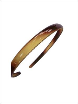 Diadema de carey marrón.