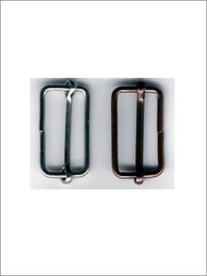 Dos diapositivas rectangulares de metal: una plateada y otra de bronce.