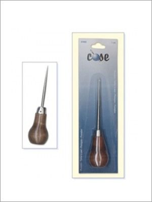 Embalaje de producto para una herramienta de pesca de plástico azul y blanco con instrucciones.