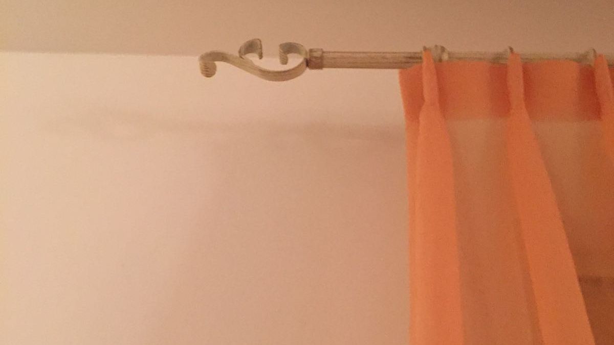 Orange curtain for interiors - Vicari