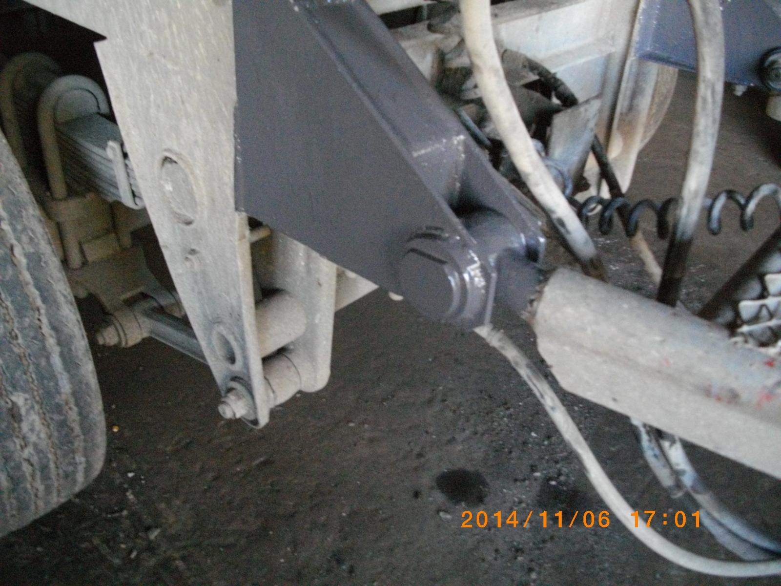 redressage de châssis sur banc hydraulique