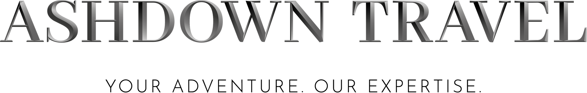 Ashdown Travel logo with text
