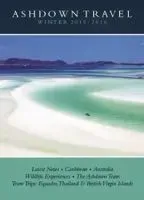 Ashdown Travel winter 2015/2016 cover: turquoise water and white sand beach, dark blue header and footer.