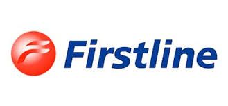 El logotipo de la primera línea es azul y rojo y tiene un círculo rojo en el medio.