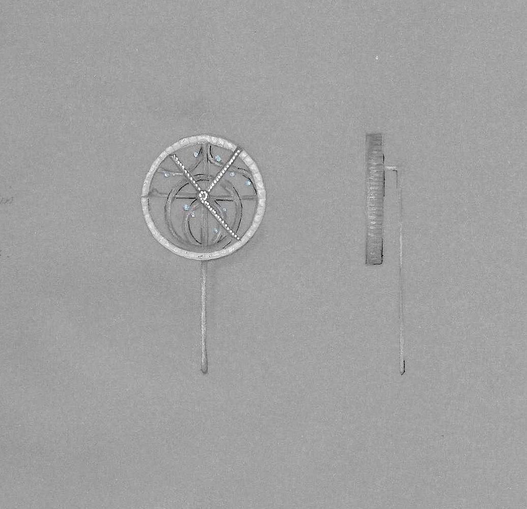 Astrolabe pin sketch by ZHOU