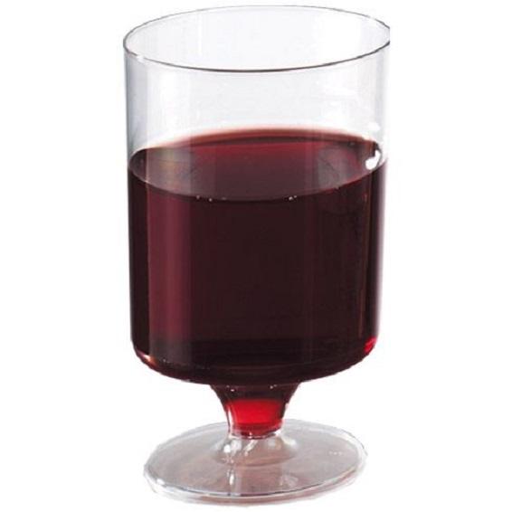 Verres à vin plastique 