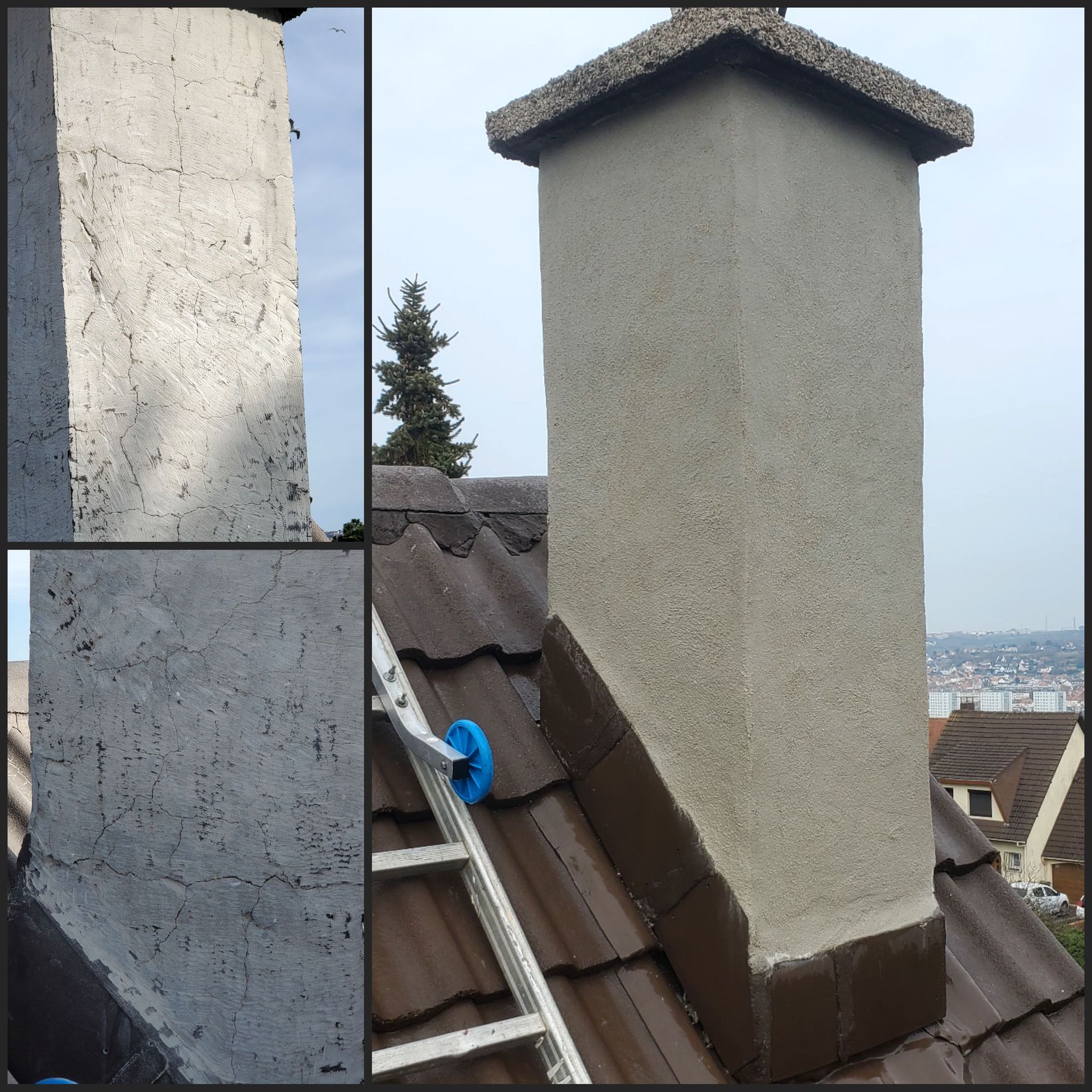 Rénovation d'un conduit de cheminée