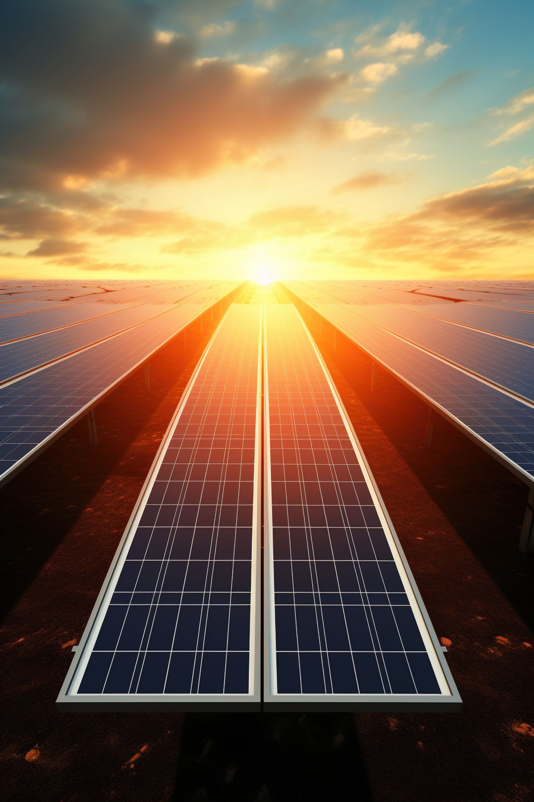 Des panneaux solaires