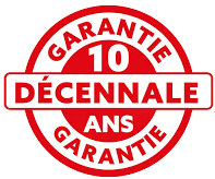 Red circular logo:
