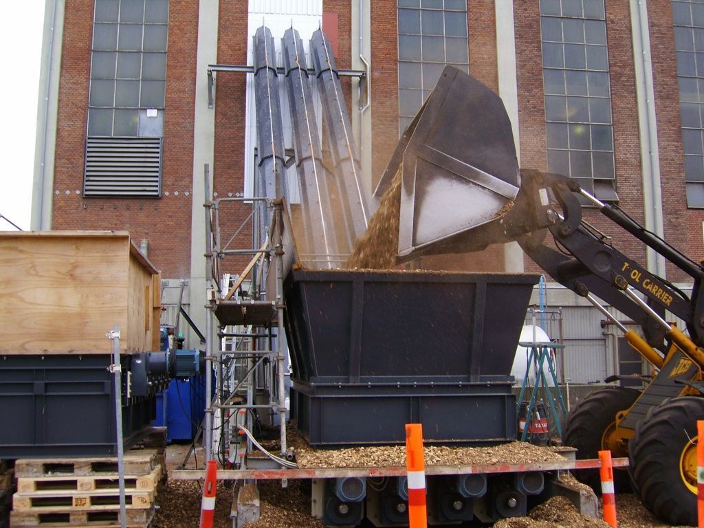Hackschnitzelbefüllung - Mohler Metallbau Spiralförderanlagen
