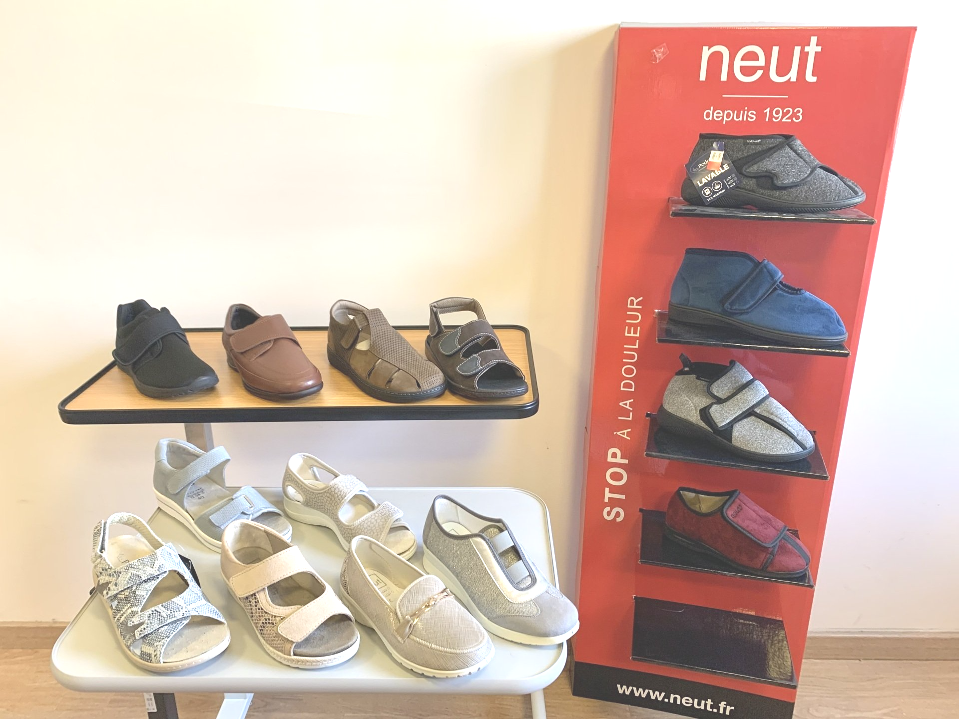 Étals de chaussures orthopédiques