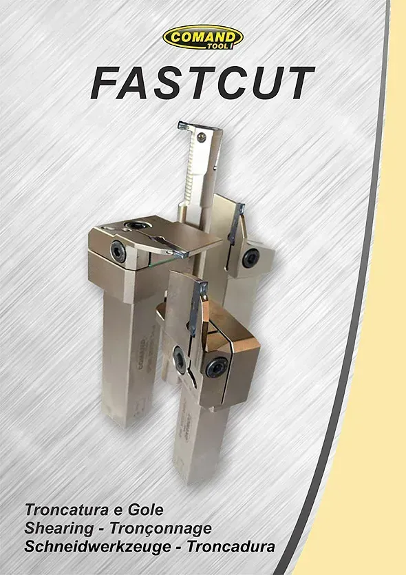 Un folleto de una máquina llamada Fastcut con una imagen de una máquina.