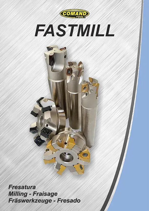 Un folleto de Fastmill muestra una variedad de herramientas de corte.