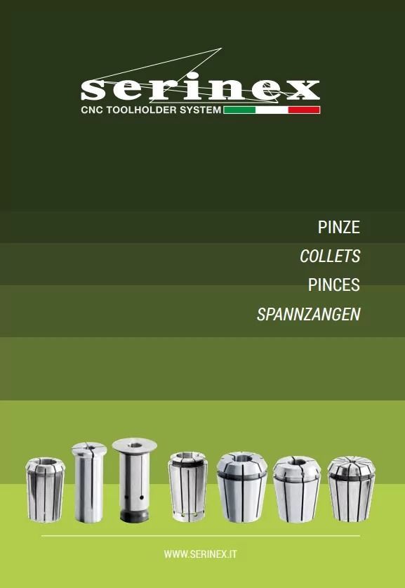 Un folleto sobre pinzas y portapinzas serinex
