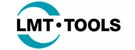 El logotipo de LMT Tools es azul y negro sobre un fondo blanco.