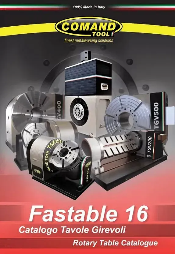 Folleto del catálogo de la mesa giratoria Command Tools Fastable 16