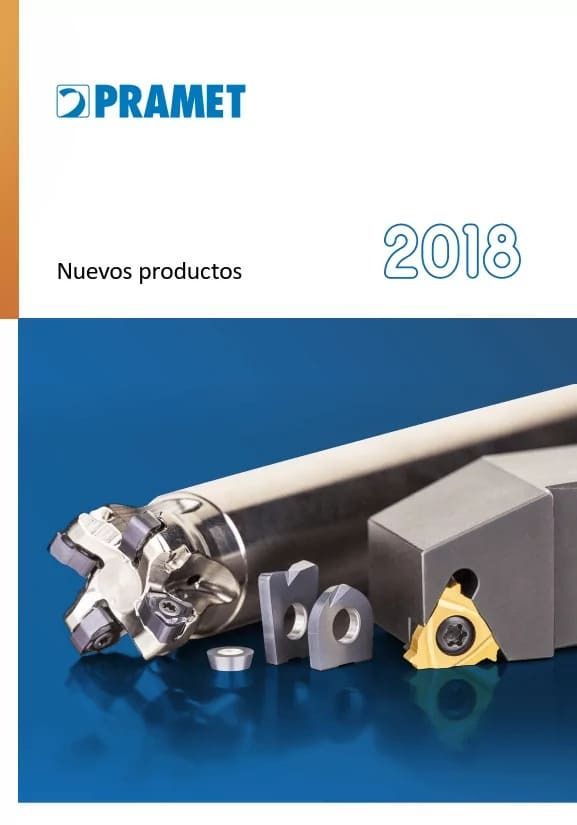 Un folleto de una empresa llamada Pramet muestra una variedad de productos.