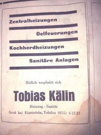 Geschichte - Tobias Kälin AG - Einsiedeln