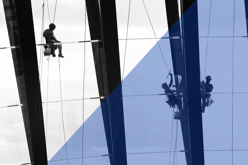 Nettoyage de grandes baies vitrées