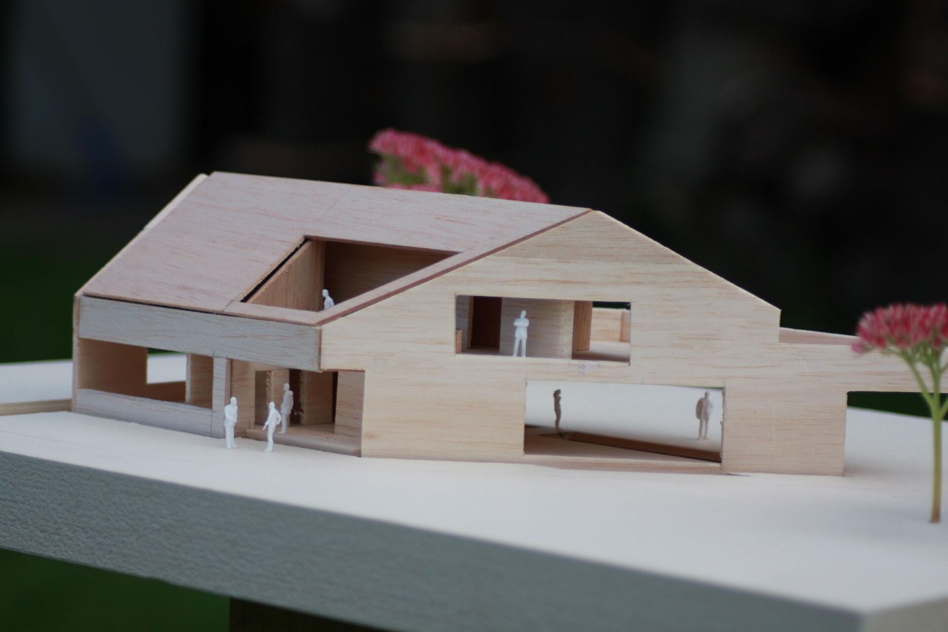 Einfamilienhaus Holz Model