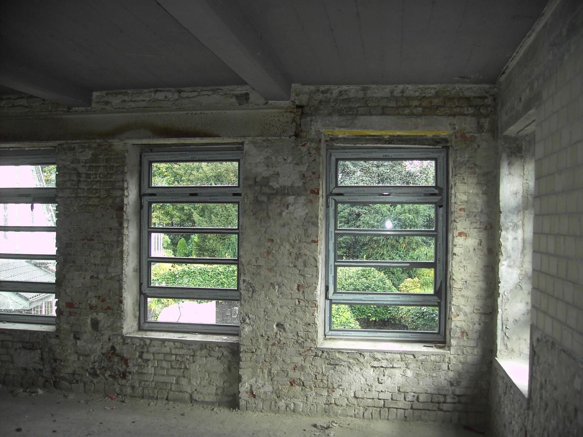 Rohbau Steinbau Fenster