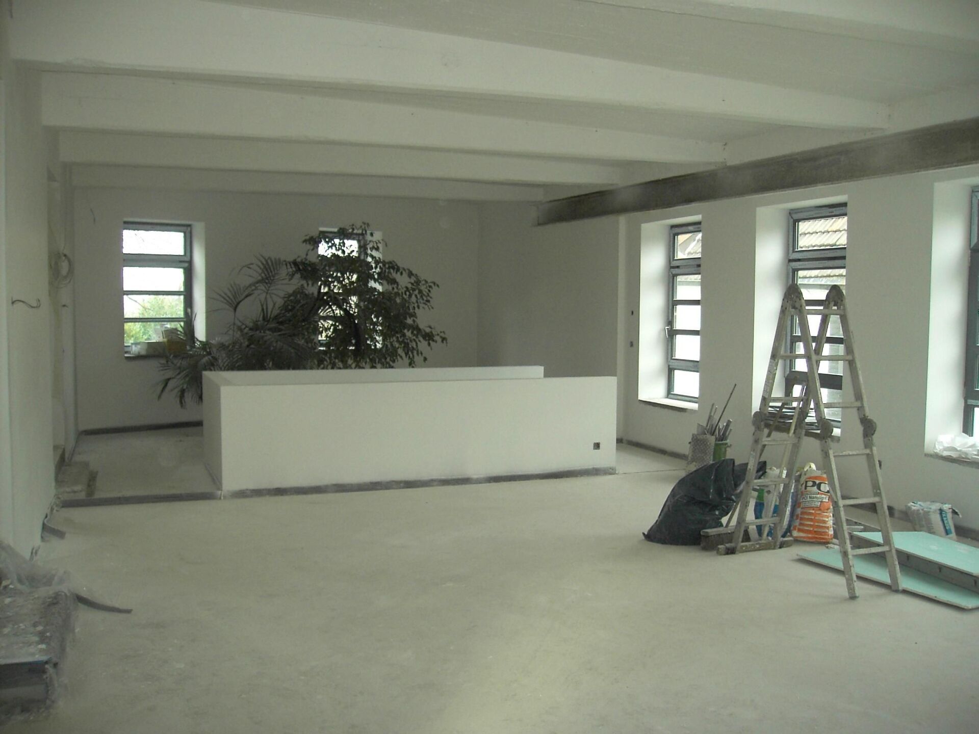 Treppen Baustelle Pflanzen