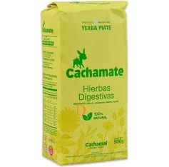 Bolsa amarilla de yerba mate Cachamate,
