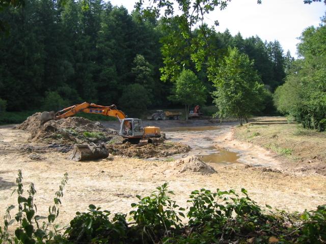 Bassin de décantation, assainissement Rochechouart