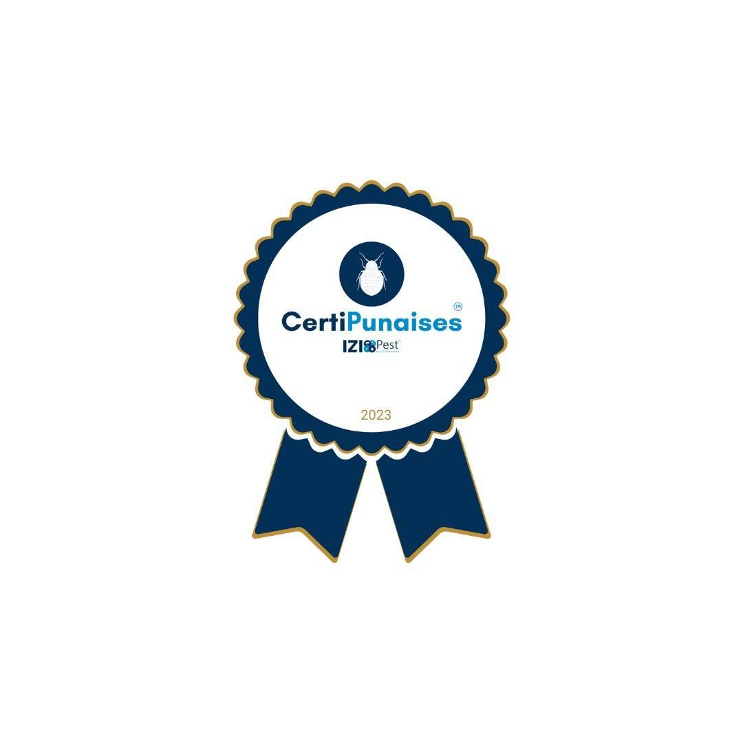 Logo de notre agrément CERTIPUNAISES